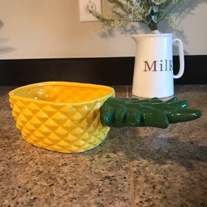 Pineapple Ceramic Serving Bowl